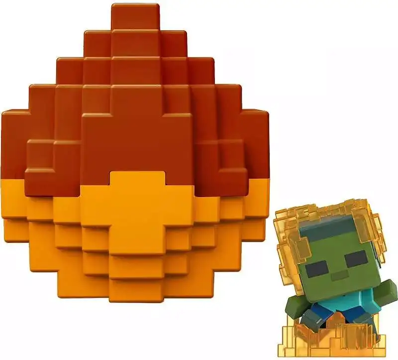 Minecraft Mini Mode Spawn Egg Torched Zombie Mini Figure