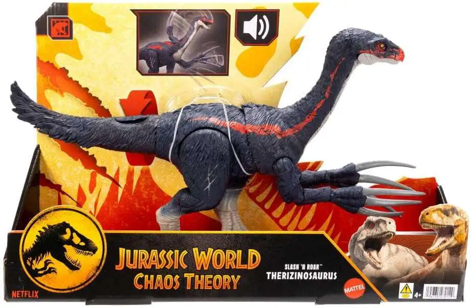 Jurassic World Chaos Theory Slash 'N Roar Therizinosaurus Action Figure