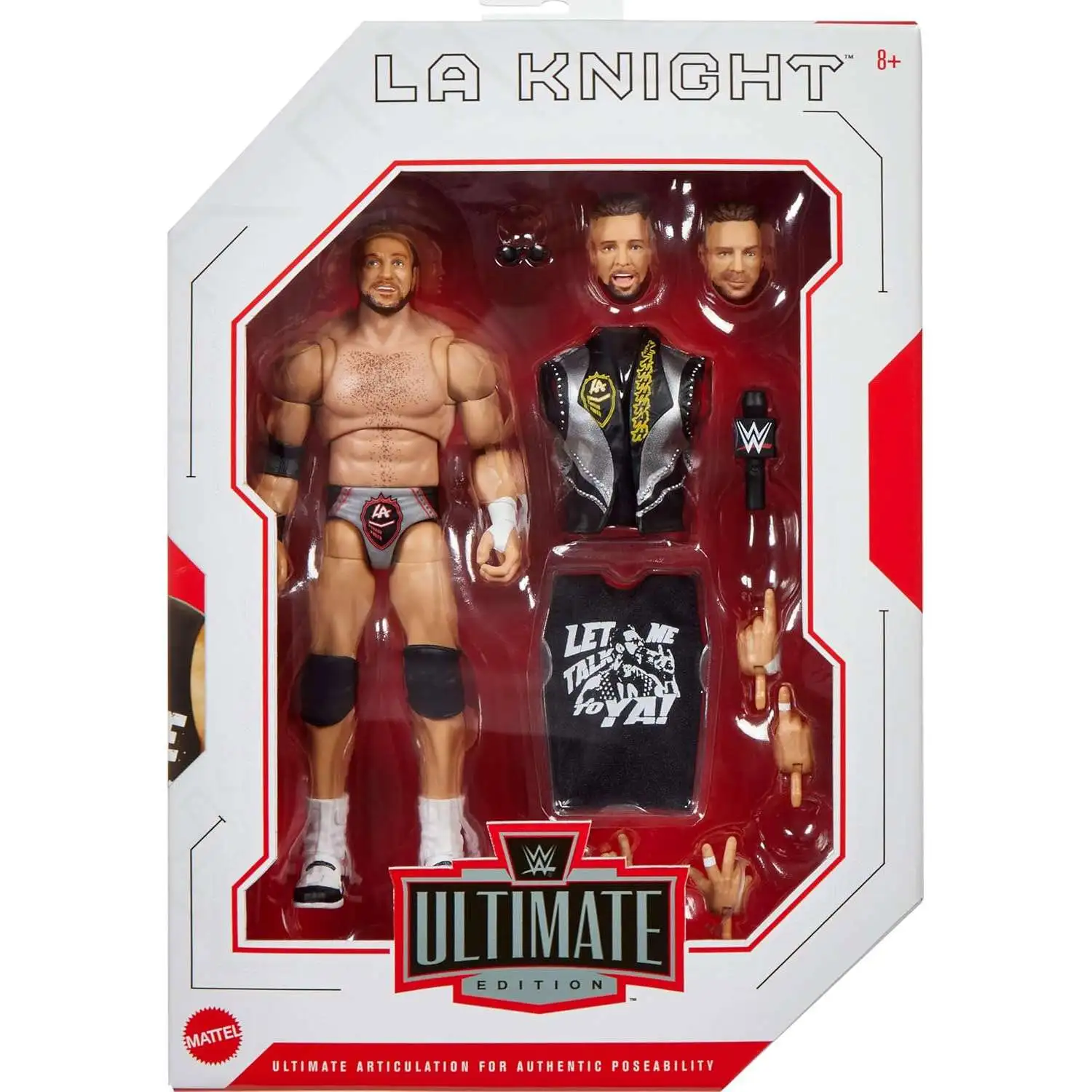 WWE Wrestling Ultimate Edition LA Knight 7 Action Figure