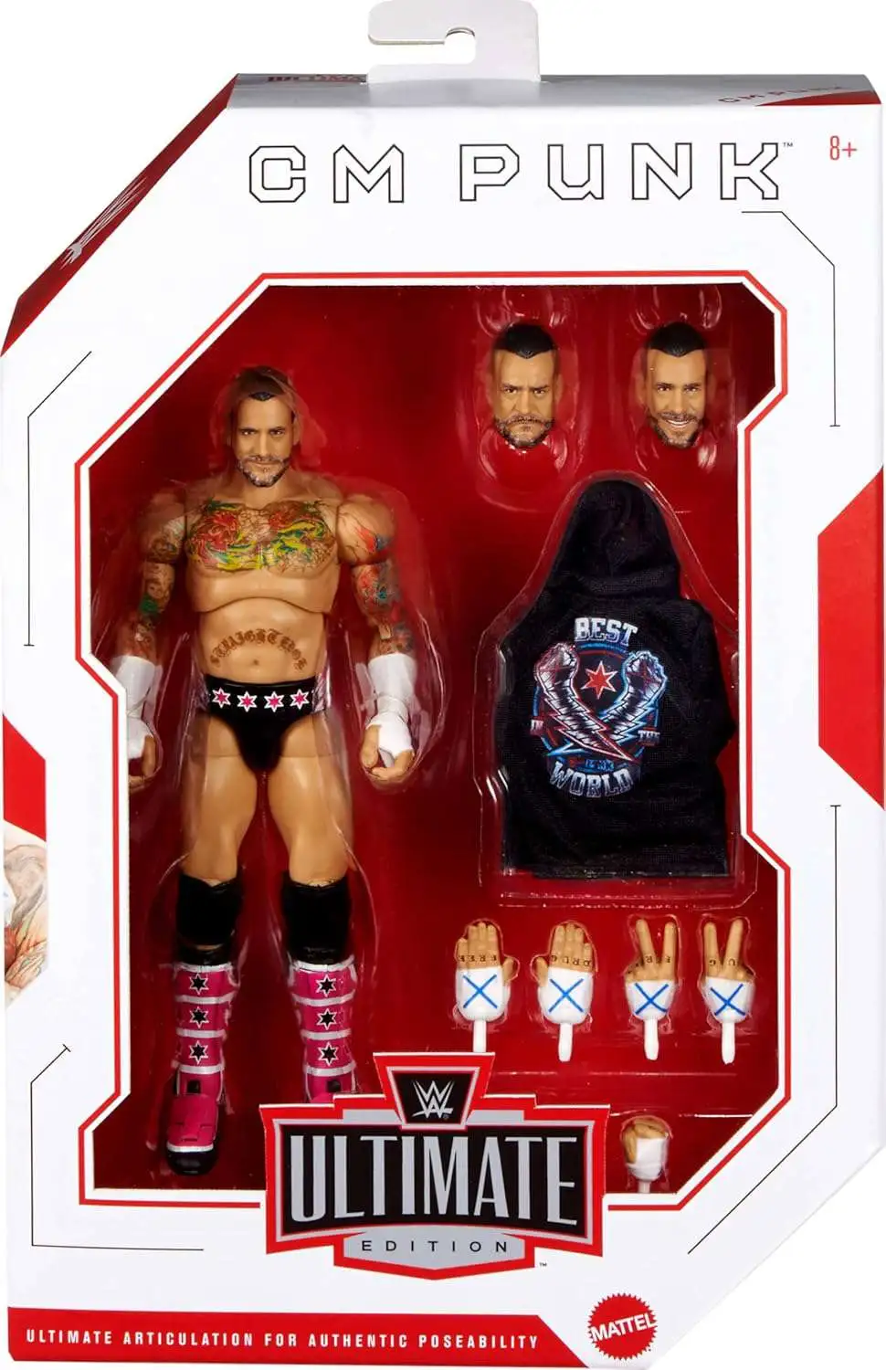 WWE CM Punkフィギュア 新品未開封 Ultimate Edition WWE Wrestling Ultimate Edition CM Punk 7 Action Figure Mattel Toys