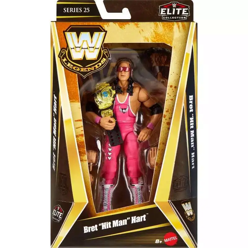 WWE Wrestling Elite Collection Legends Series 25 Bret "Hit Man" Hart Exclusive Action Figure