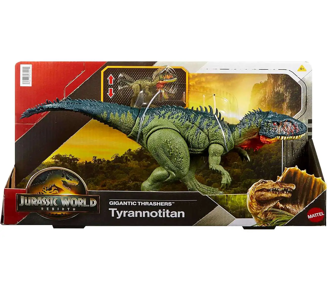 Jurassic World Rebirth Gigantic Thrashers Tyrannotitan Action Figure