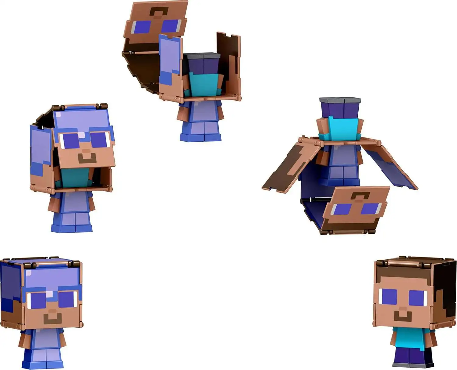 Minecraft Flippin Figs Steve Steve in Enchanted Armor 3.75