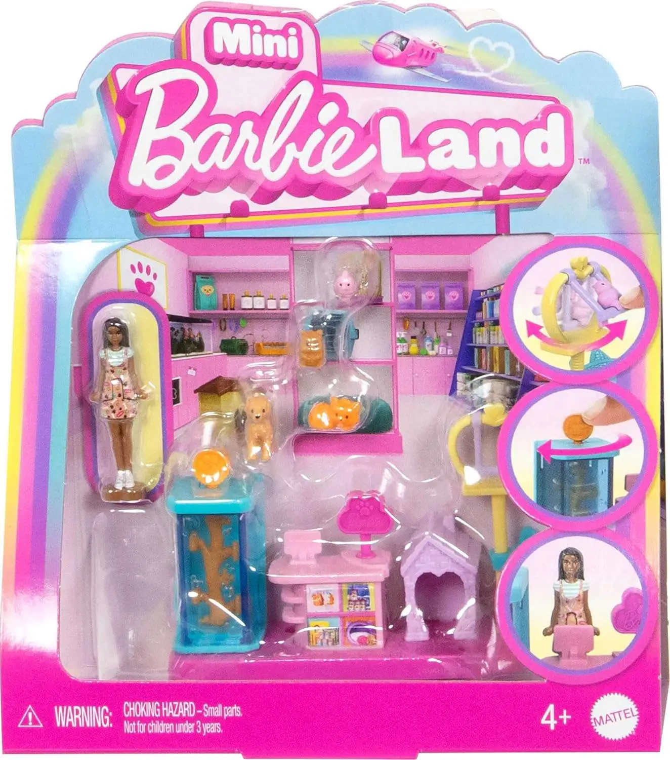 Mini BarbieLand Pet Boutique 1.5-Inch Mini Playset