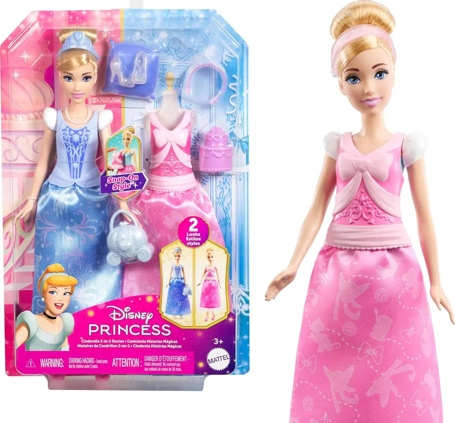 Disney Princess 2-in-1 Stories Cinderella 11-Inch Doll