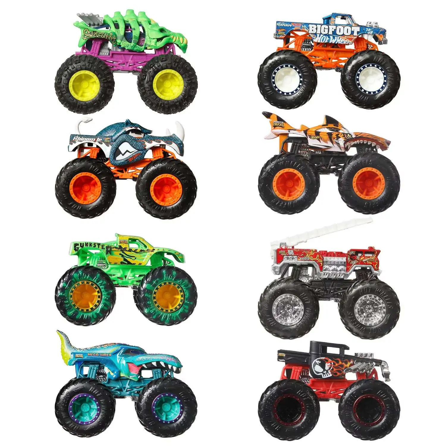 Hot Wheels Monster Trucks Live Exclusive 164 Diecast Car 8-Pack