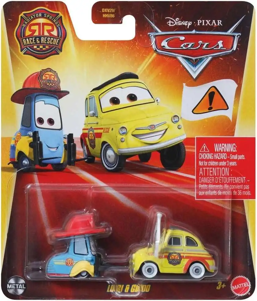 Disney Pixar Cars Metal Race Rescue Luigi Guido 155 Diecast Car