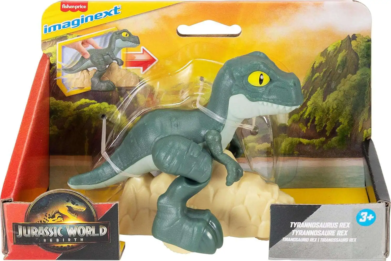 Fisher Price Jurassic World Rebirth Imaginext Tyrannosaurus Rex