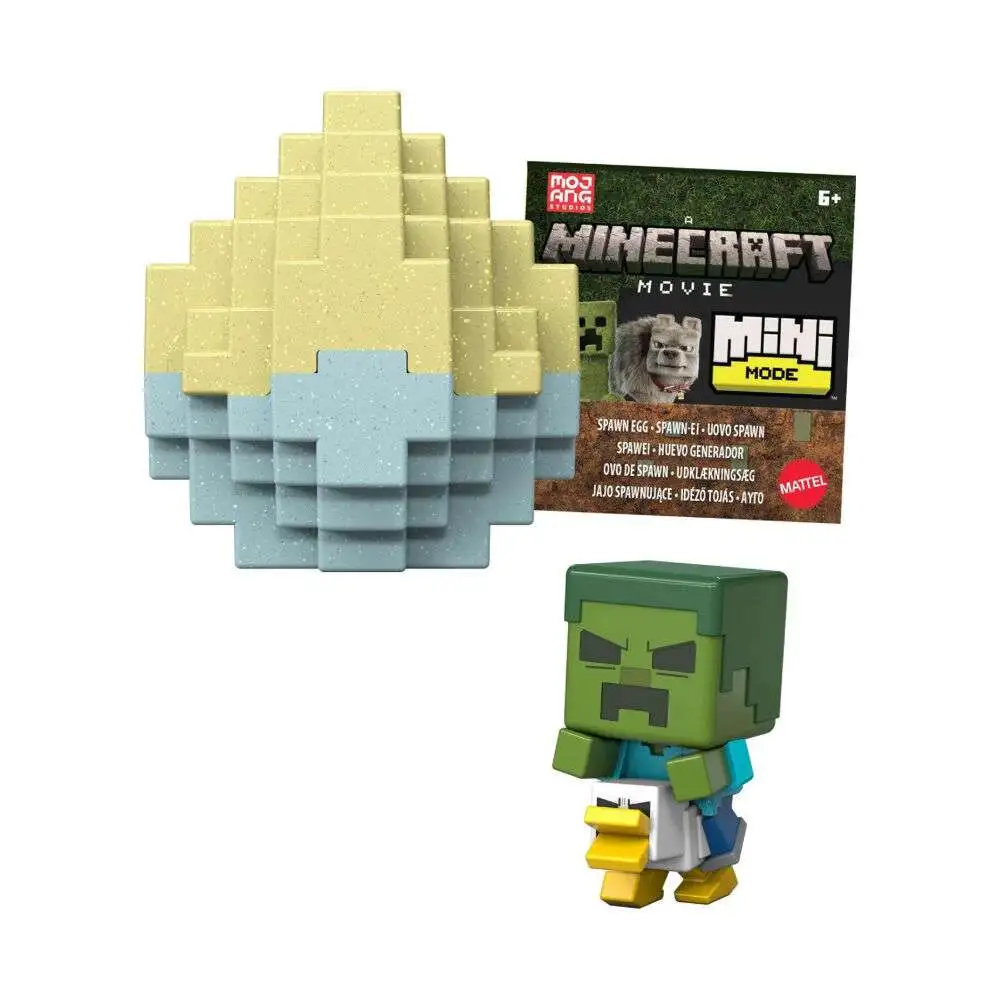 A Minecraft Movie Mini Mode Spawn Egg Mystery Pack [Chicken Jockey]