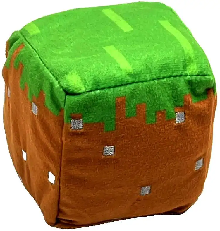 Minecraft Basic Blocks Grass Block 3-Inch Mini Plush