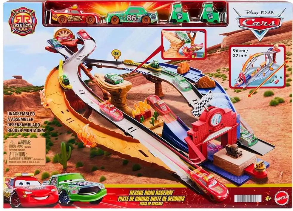Disney Pixar Raceway Track Set 激レア Amazon.com: Mattel Disney and Pixar Cars Playset with 2 Toy