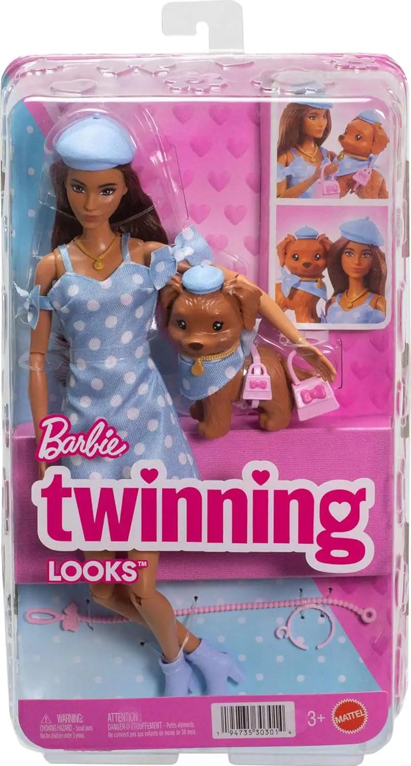 Twinning Looks Barbie Doll [Blue Polka Dot]