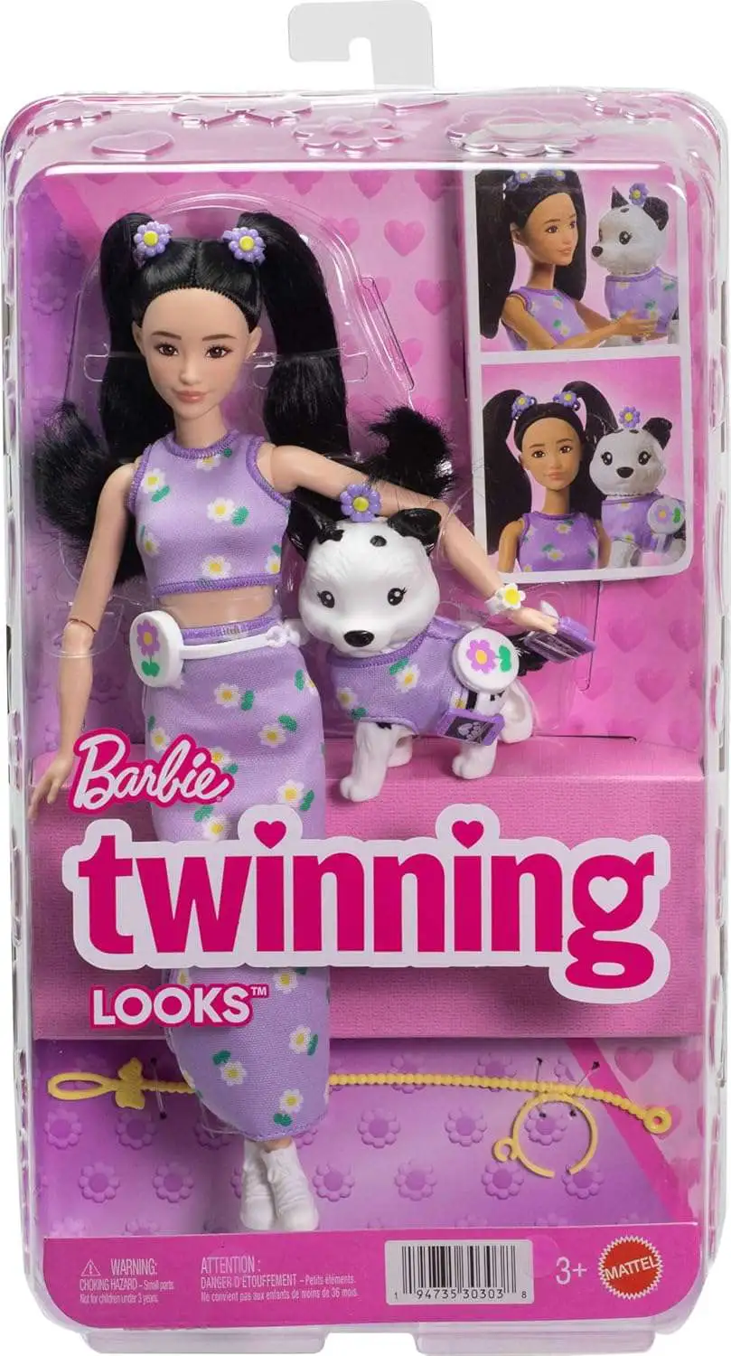 Twinning Looks Barbie Doll [Purple Daisy]