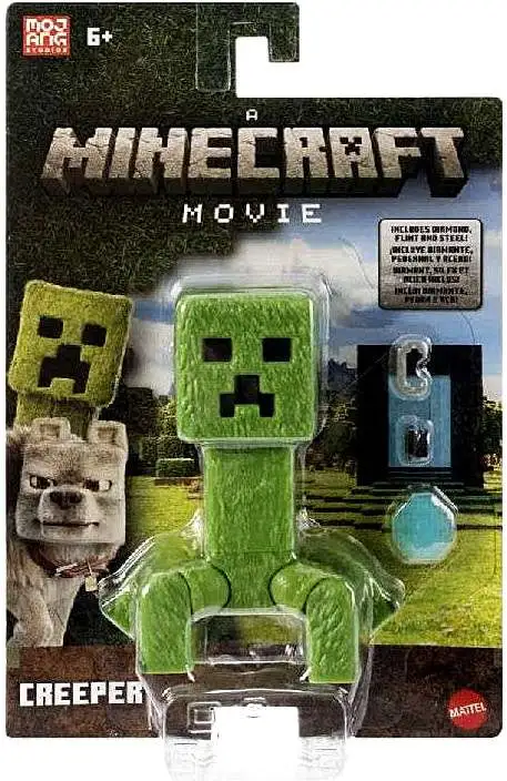 A Minecraft Movie Creeper Action Figure 4-Inch Mattel Toys ToyWiz