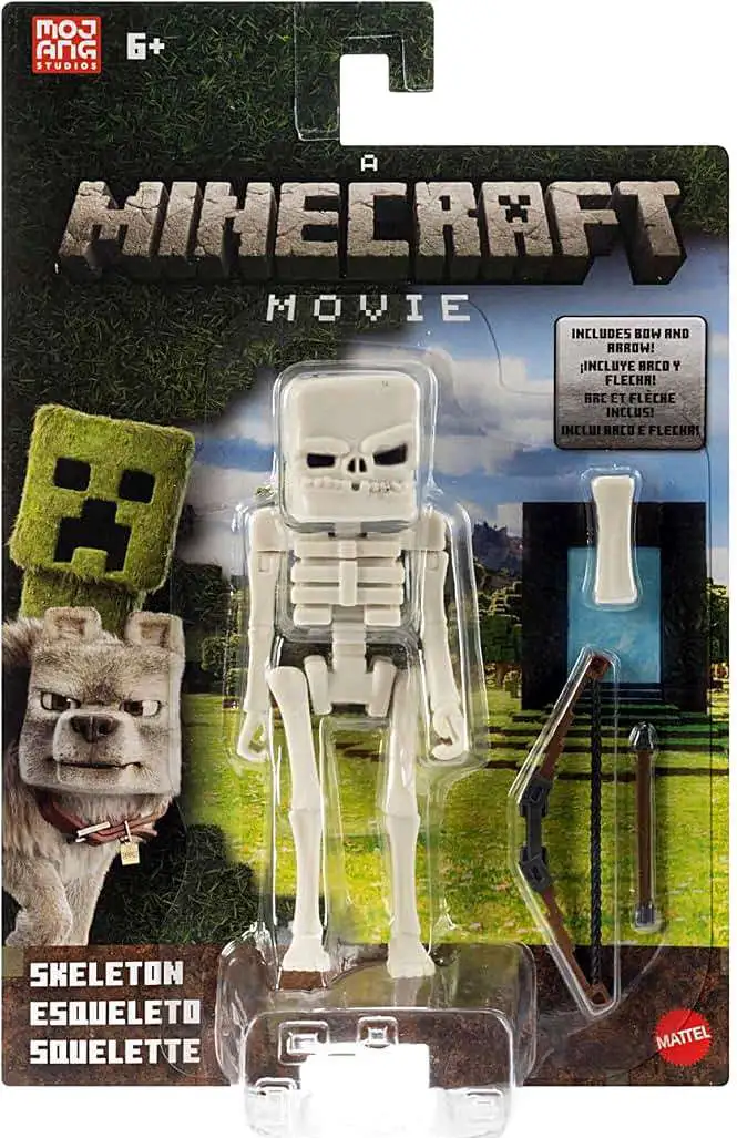 A Minecraft Movie Skeleton 4 Action Figure Mattel Toys - ToyWiz