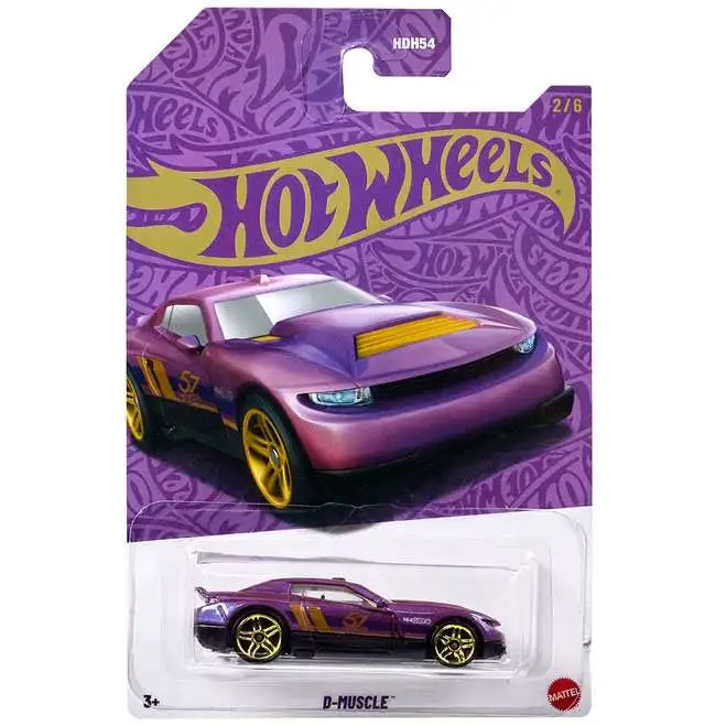 Hot Wheels 2025 Pearl & Chrome D-Muscle Diecast Car #2/6
