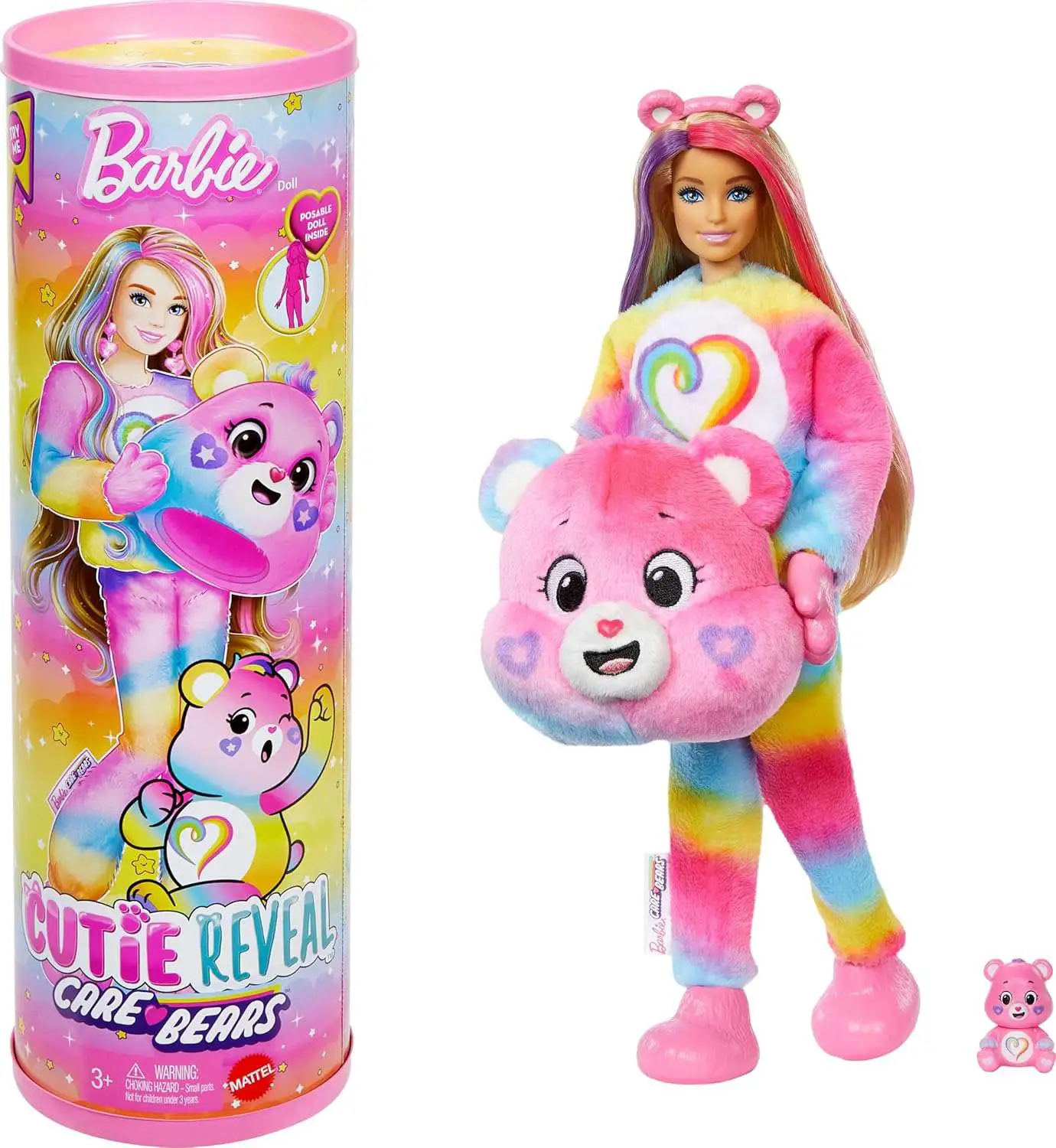 Barbie Cutie Reveal Care Bears Togetherness Bear Surprise Doll
