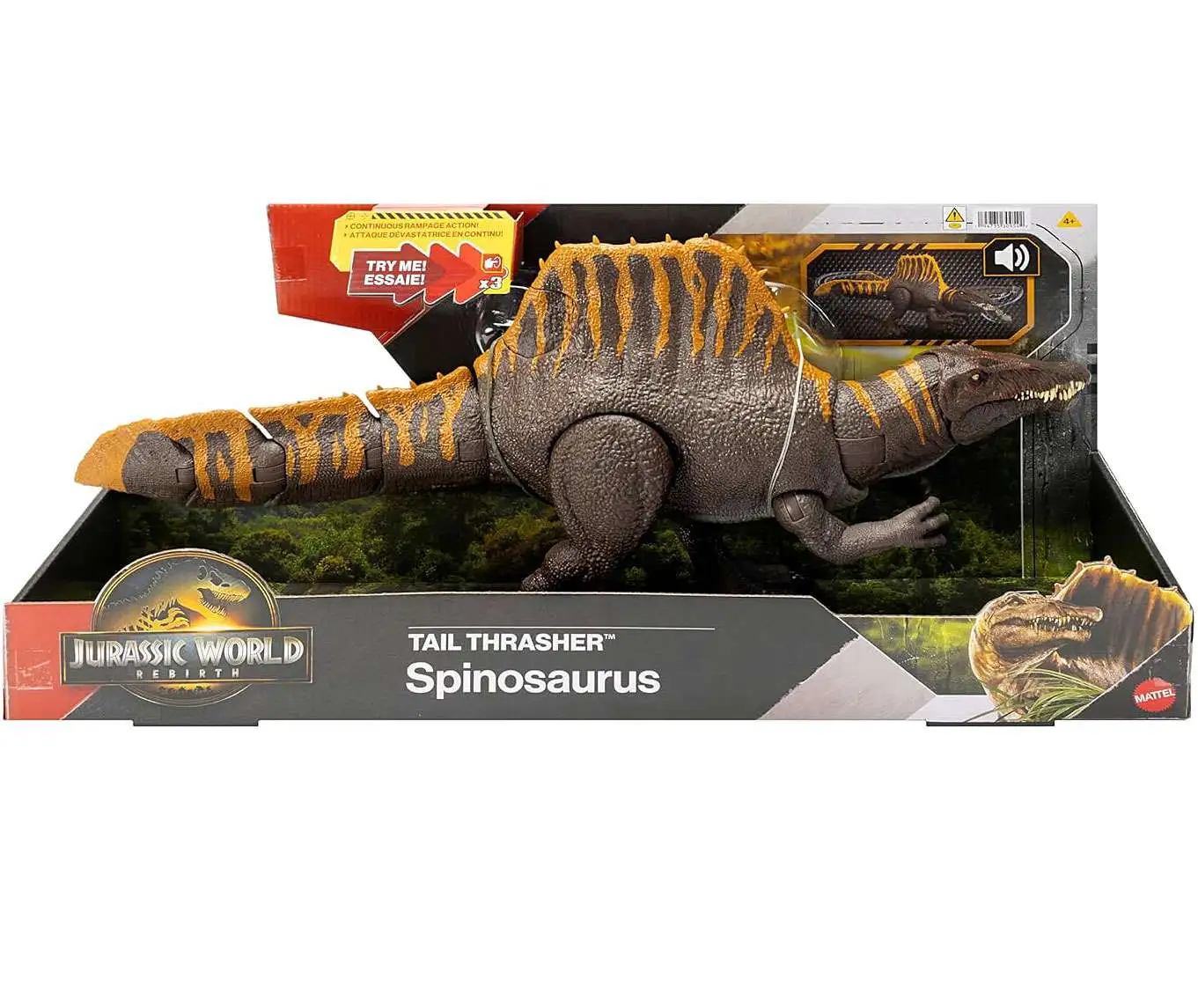 Jurassic World Rebirth Tail Thrasher Spinosaurus Action Figure