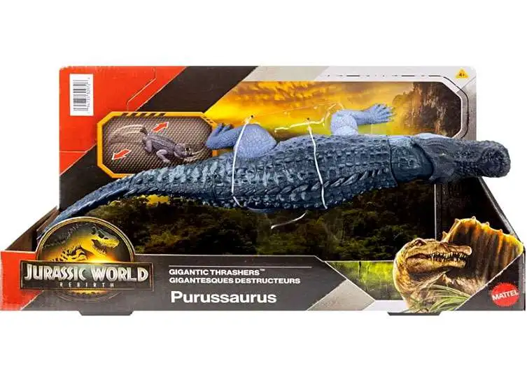 Jurassic World Rebirth Gigantic Thrashers Purussaurus Action Figure