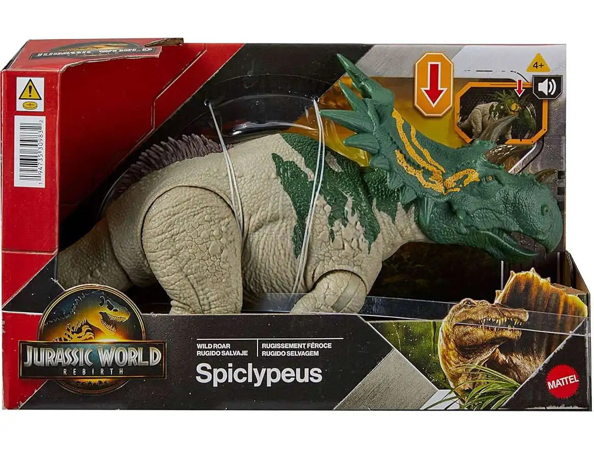 Jurassic World Rebirth Wild Roar Spiclypeus Action Figure Mattel