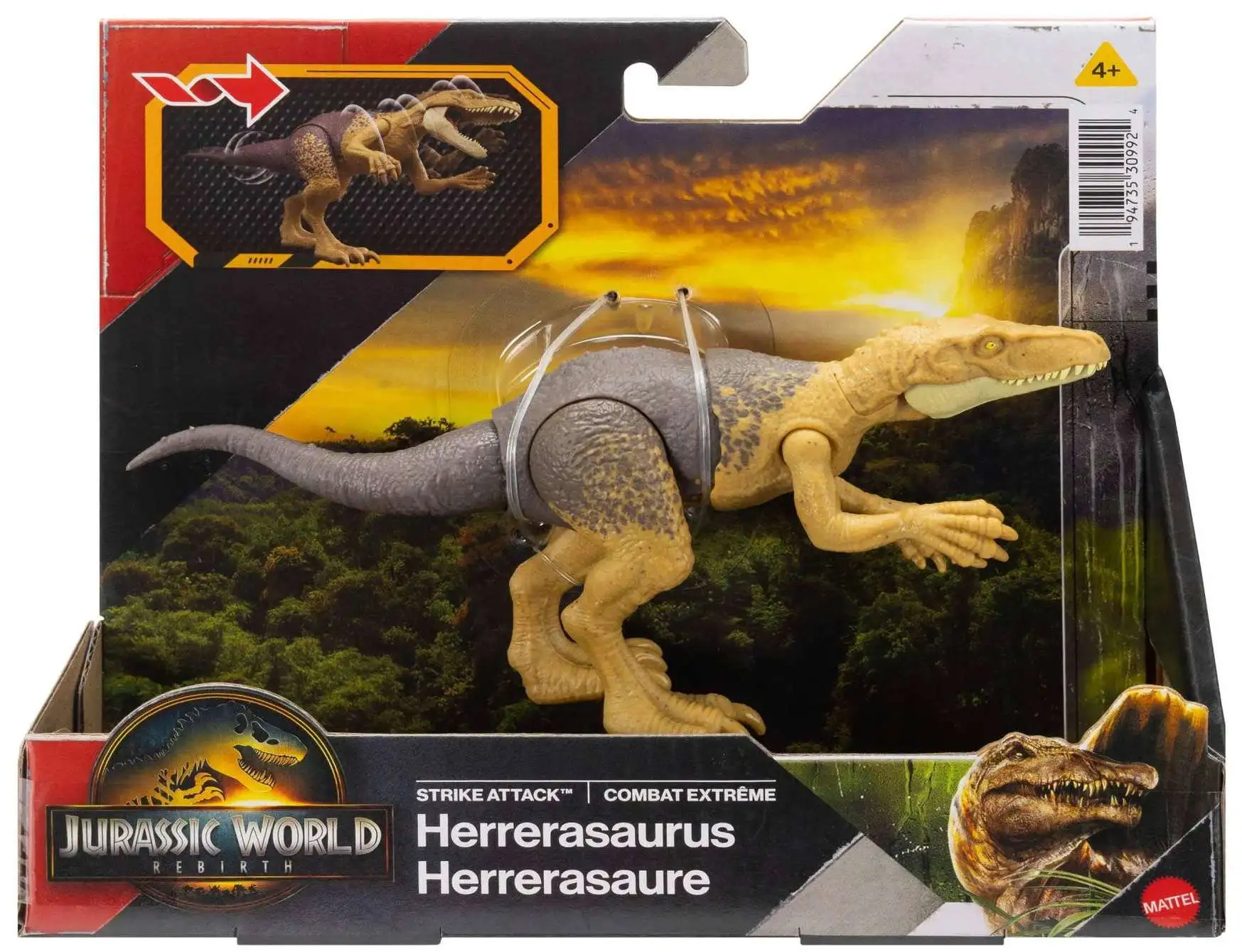Jurassic World Rebirth Strike Attack Herrerasaurus Action Figure [Strike Attack]
