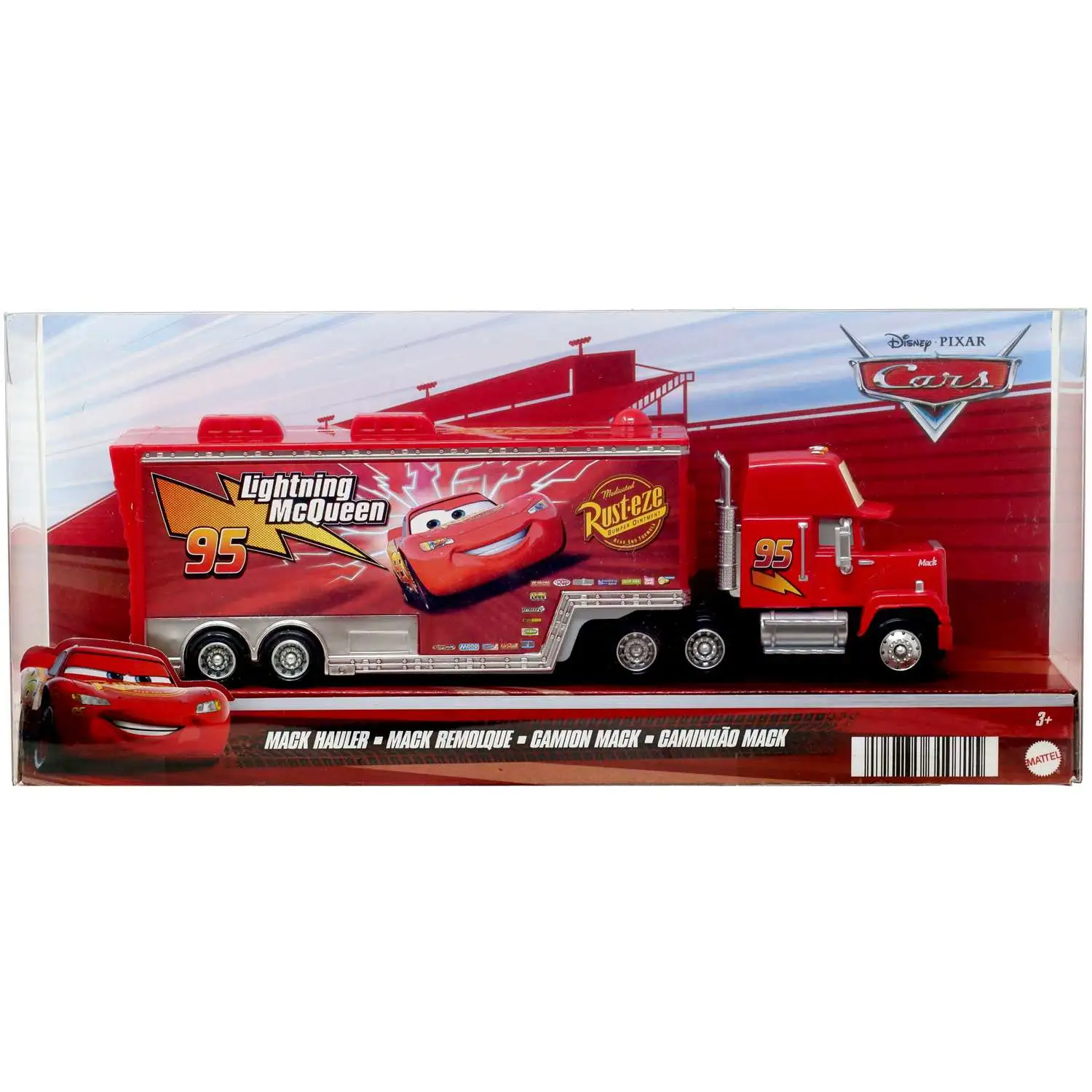 Disney / Pixar Cars Cars 3 Mack Hauler Diecast Car [2025, Rust-Eze, Damaged Package]