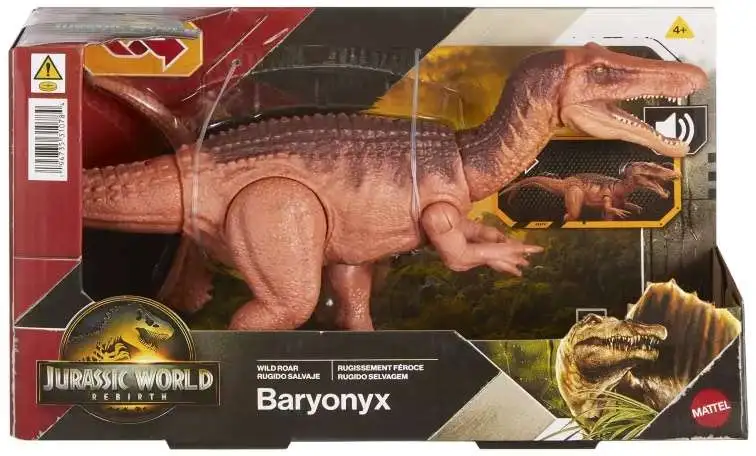 バーリーボンズ Jurassic World Rebirth Wild Roar Baryonyx Action Figure