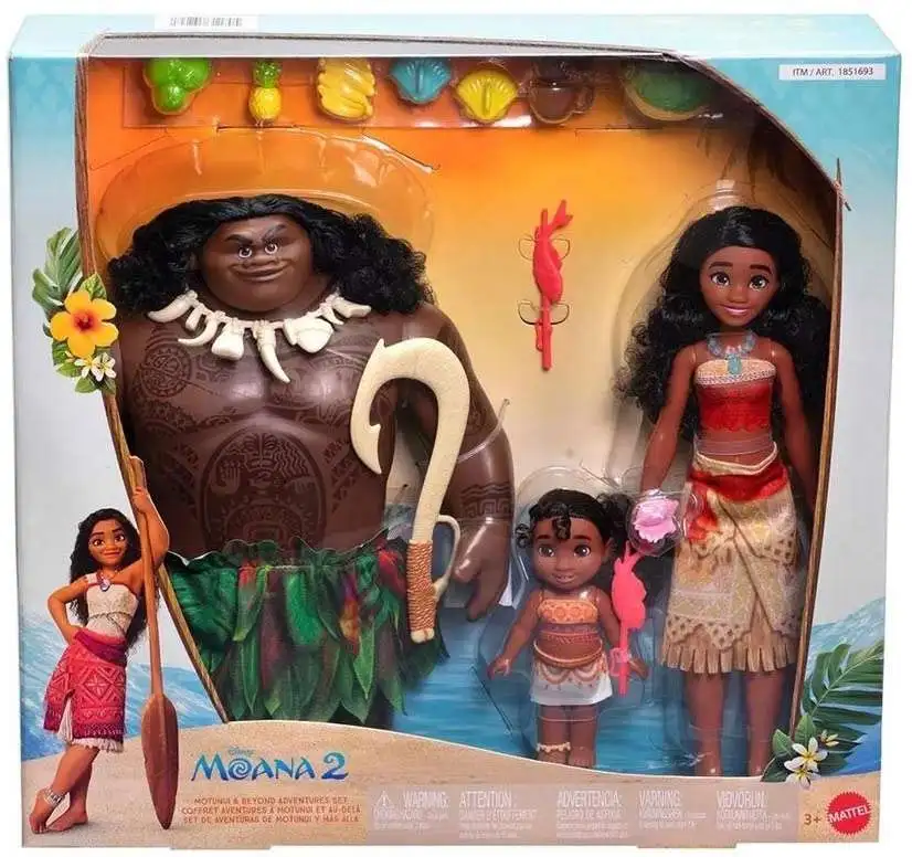 Disney Moana 2 Montunui & Beyond Adventures Set Exclusive 11-Inch Doll 3-Pack [Moana, Simea & Maui]