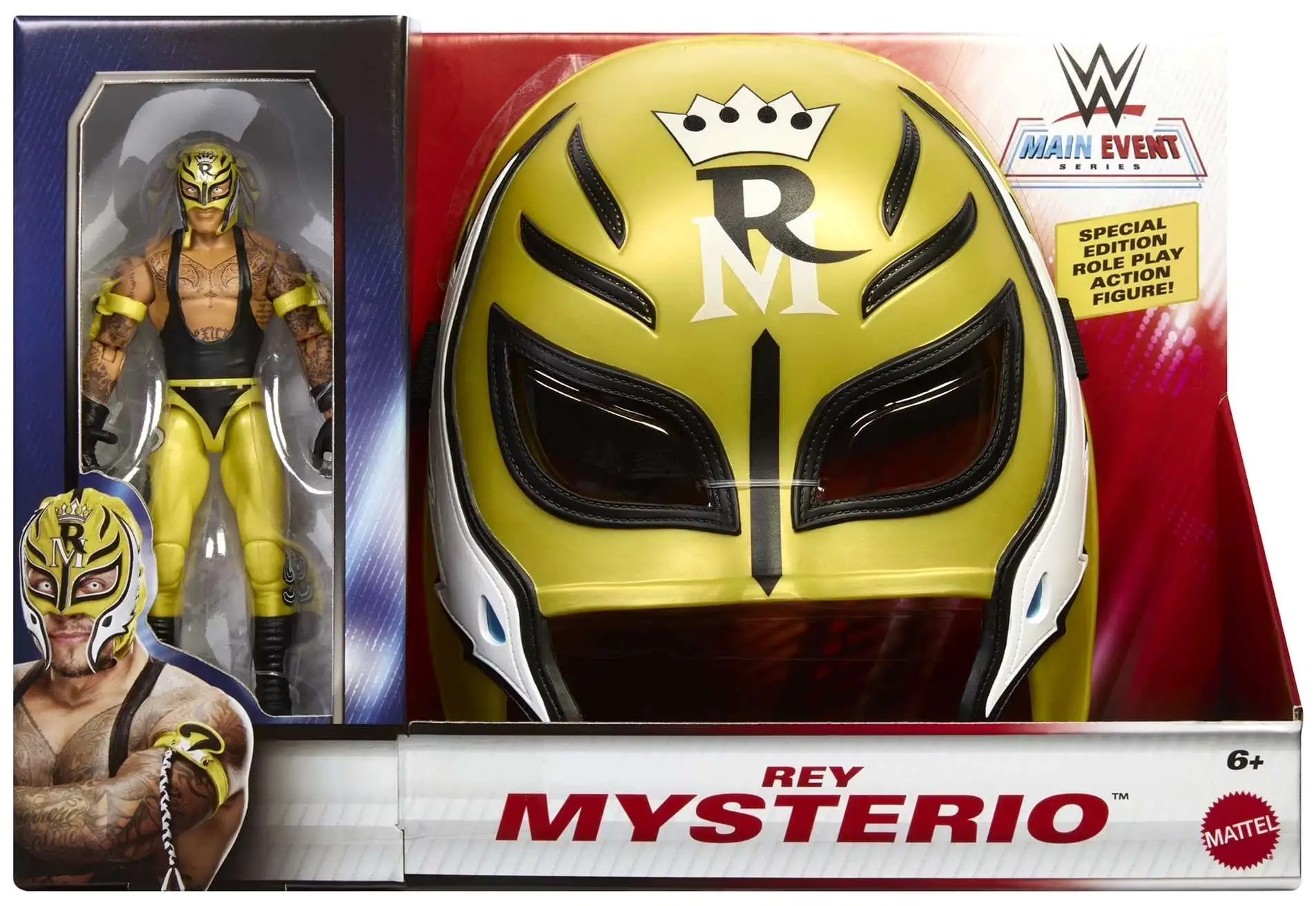 WWE Wrestling Main Event Series Rey Mysterio Action Figure & Mask