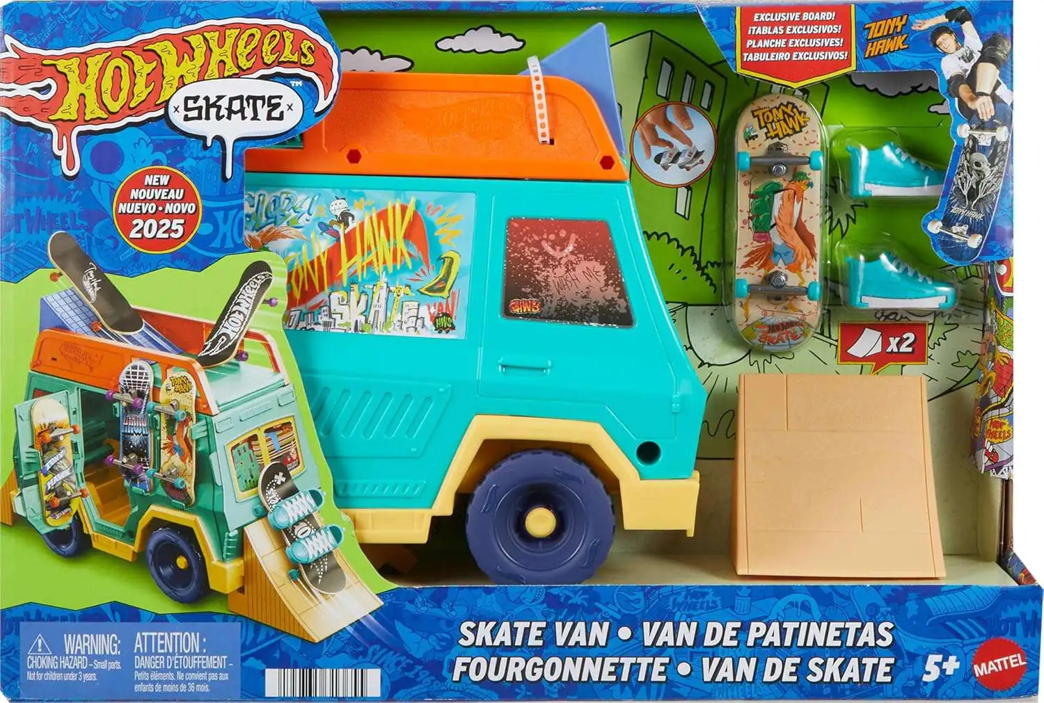 Hot Wheels Skate Van Playset