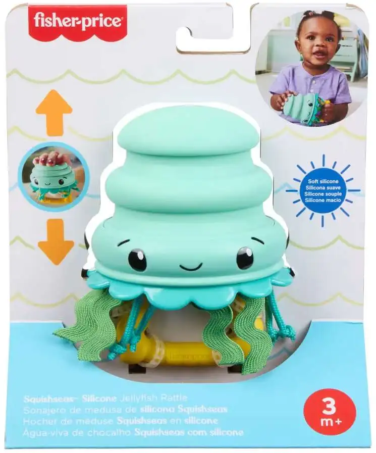 Squishseas Rattles Rangle Fisher Price Squishseas Jellyfish Rattle - ToyWiz