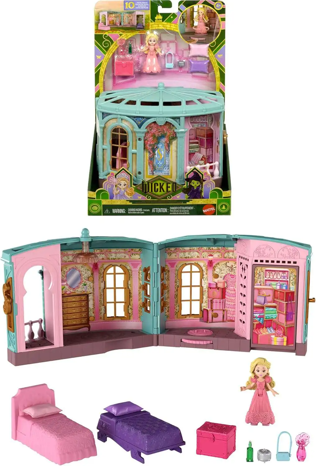 Wizard of Oz Wicked Movie So Popular Doorm Playset Mattel