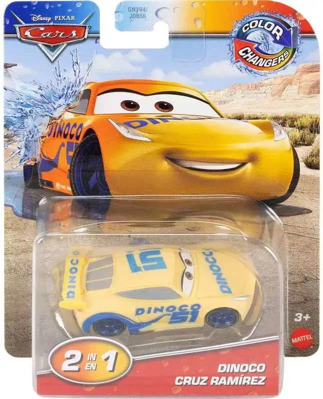 Disney / Pixar Cars Cars 3 Color Changers Dinoco Cruz Ramirez Diecast Car [2025]