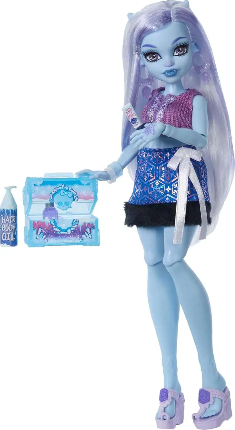 Monster High Self-Scare Secrets Abby Bominable Doll Play Set [13 Surprises!]