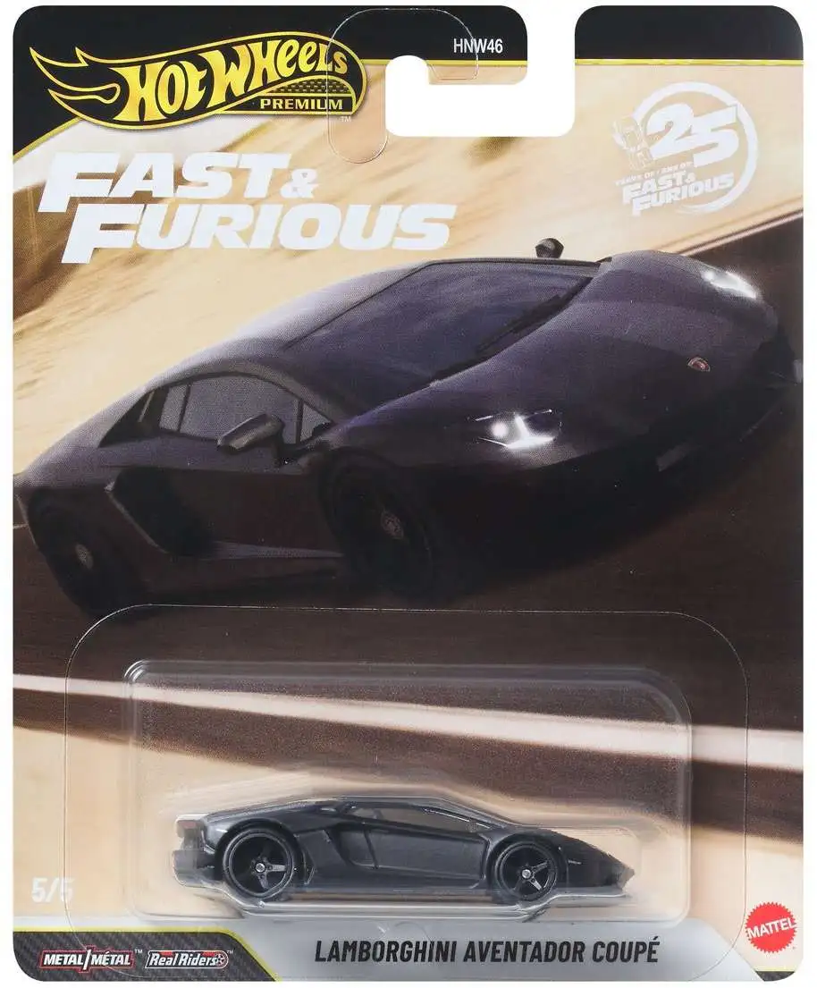 Hot Wheels Premium 25 Years of Fast Furious Lamborghini Aventador