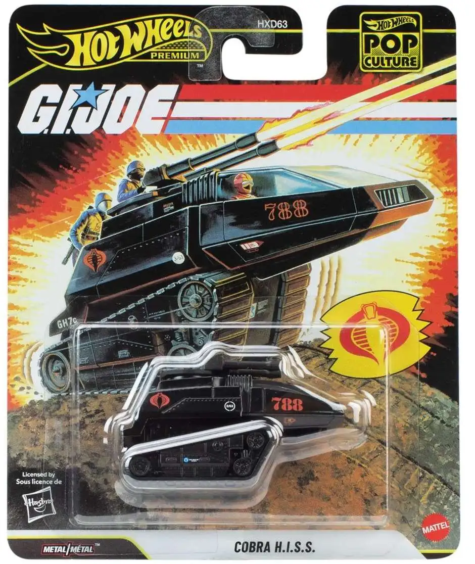 Hot Wheels G.I. Joe Premium POP Culture Cobra H.I.S.S. Die Cast Car