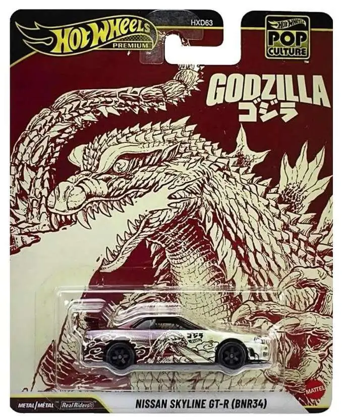 Hot Wheels Godzilla POP Culture Nissan Skyline GT-R BNR34 164