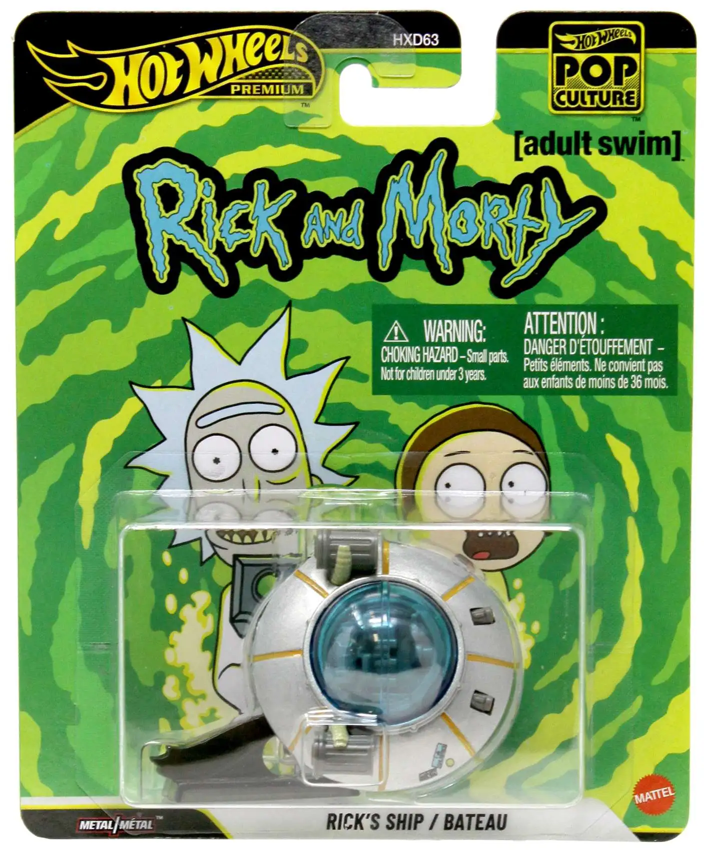 Hot Wheels Rick & Morty Premium POP Culture Rick's Ship Diecast Car