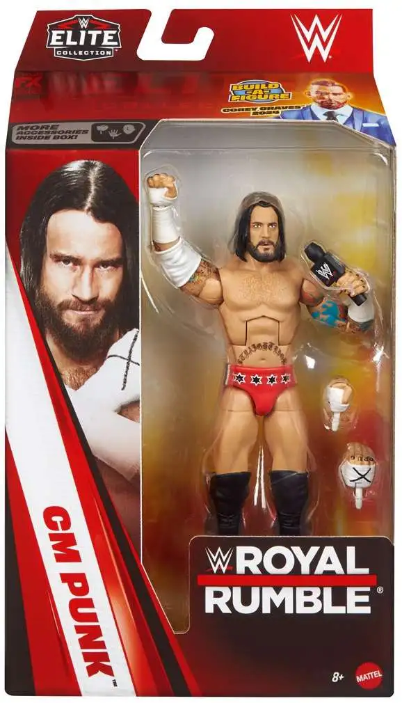 WWE Wrestling Elite Collection Royal Rumble CM Punk Action Figure [Build Corey Graves Figure]