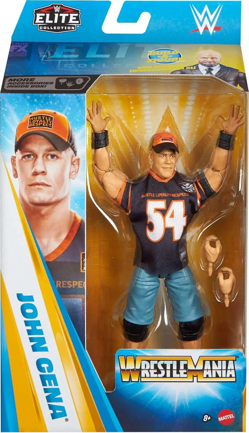 WWE Wrestling Elite Collection Wrestlemania 2026 John Cena Action Figure [Sam Roberts BAF]