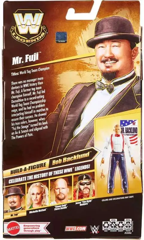 WWE Wrestling Elite Collection Legends Series 30 Mr. Fuji 7 Action
