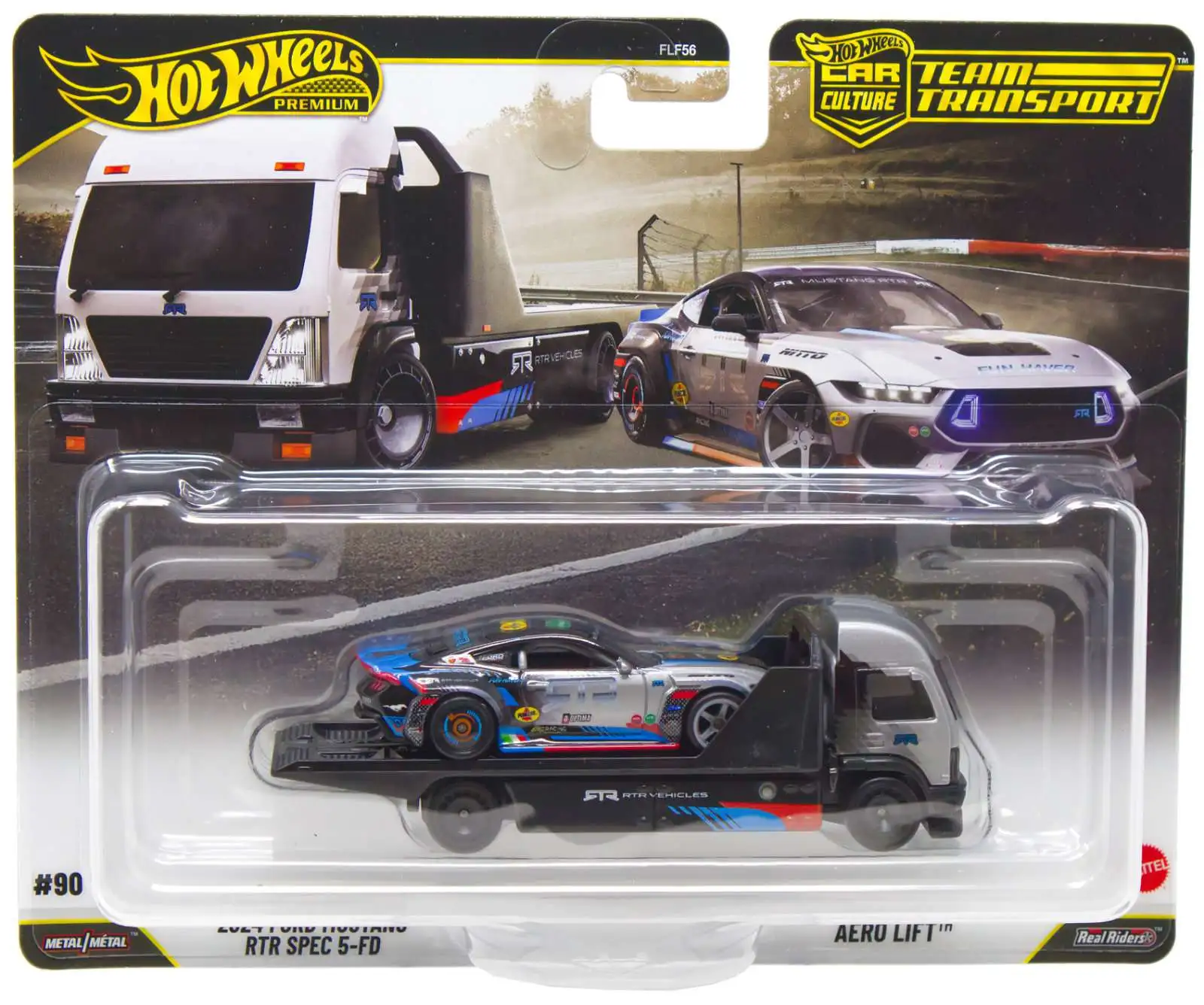 GTD 5th 限定 ファイヤーエクスプレスHR6装着 Hot Wheels Car Culture Team Transport 2024 Ford Mustang RTR Spec 5