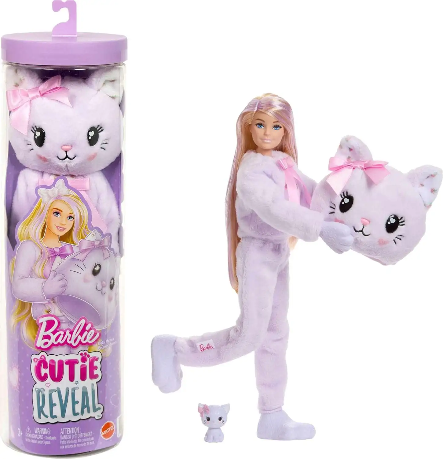 Barbie Cutie Reveal Cuddly Series Kitten Surprise Doll [10 Surprises!]