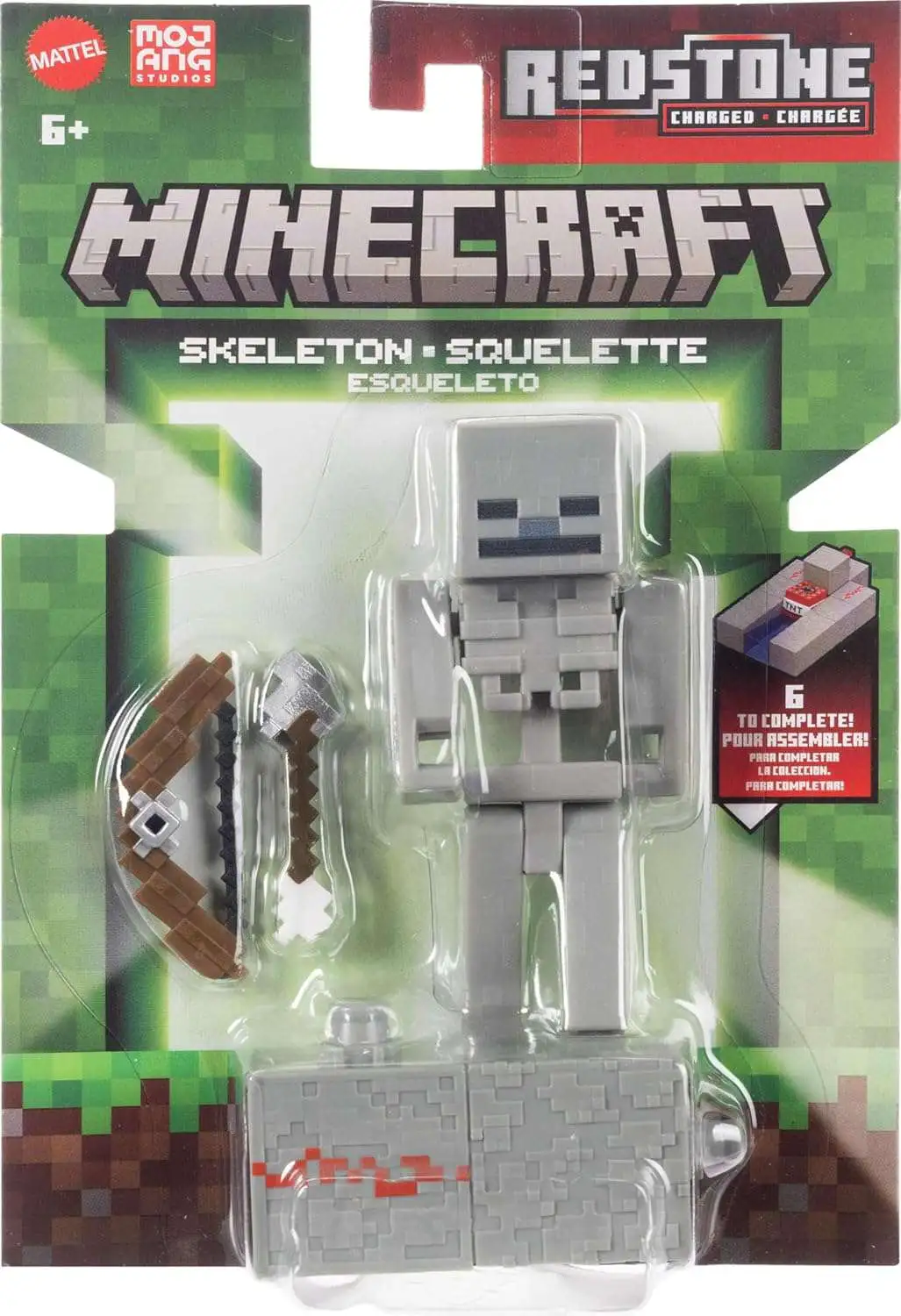 Minecraft Redstone Charged Skeleton Action Figure