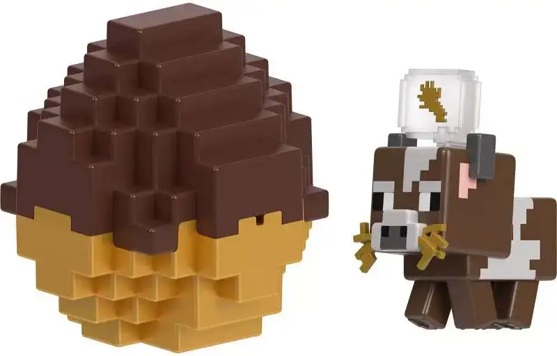 Minecraft Mini Mode Spawn Egg Cow Mini Figure