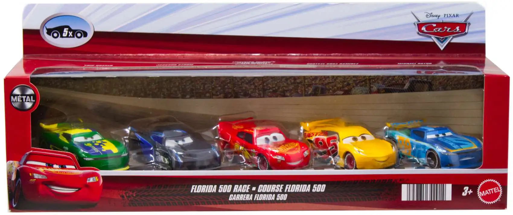 Disney Pixar Cars Cars 3 Florida 500 Race 155 Diecast Car 5-Pack Eric ...