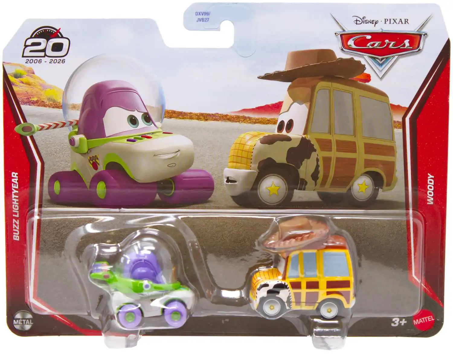 Disney Pixar Cars Metal Buzz Lightyear Woody 155 Diecast Car 2