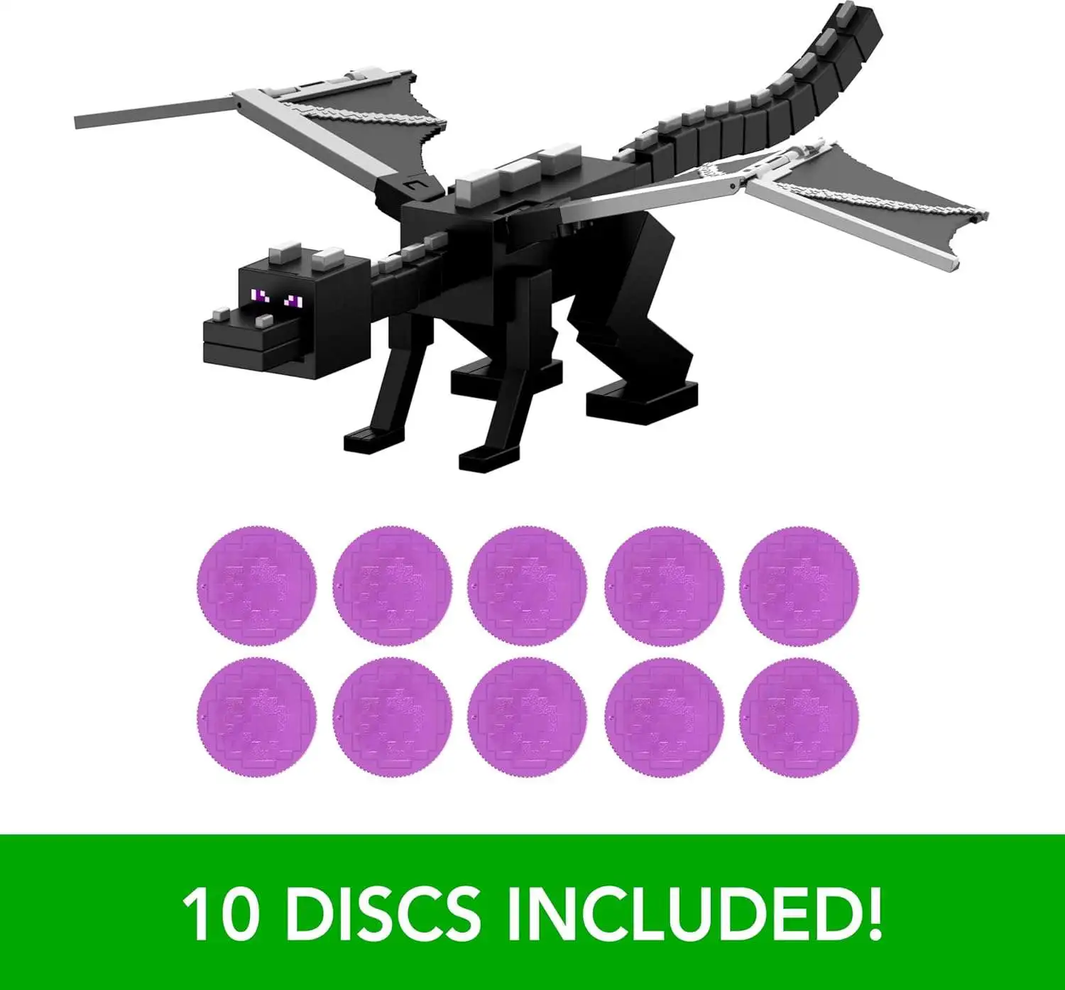 Minecraft Dragons Breath Attack Ender Dragon Action Figure Set Mattel ...