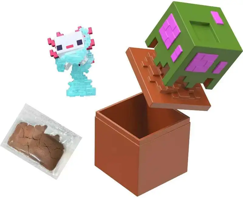 Minecraft Mini Mode Bloom Blocks Axolotl Mini Figure