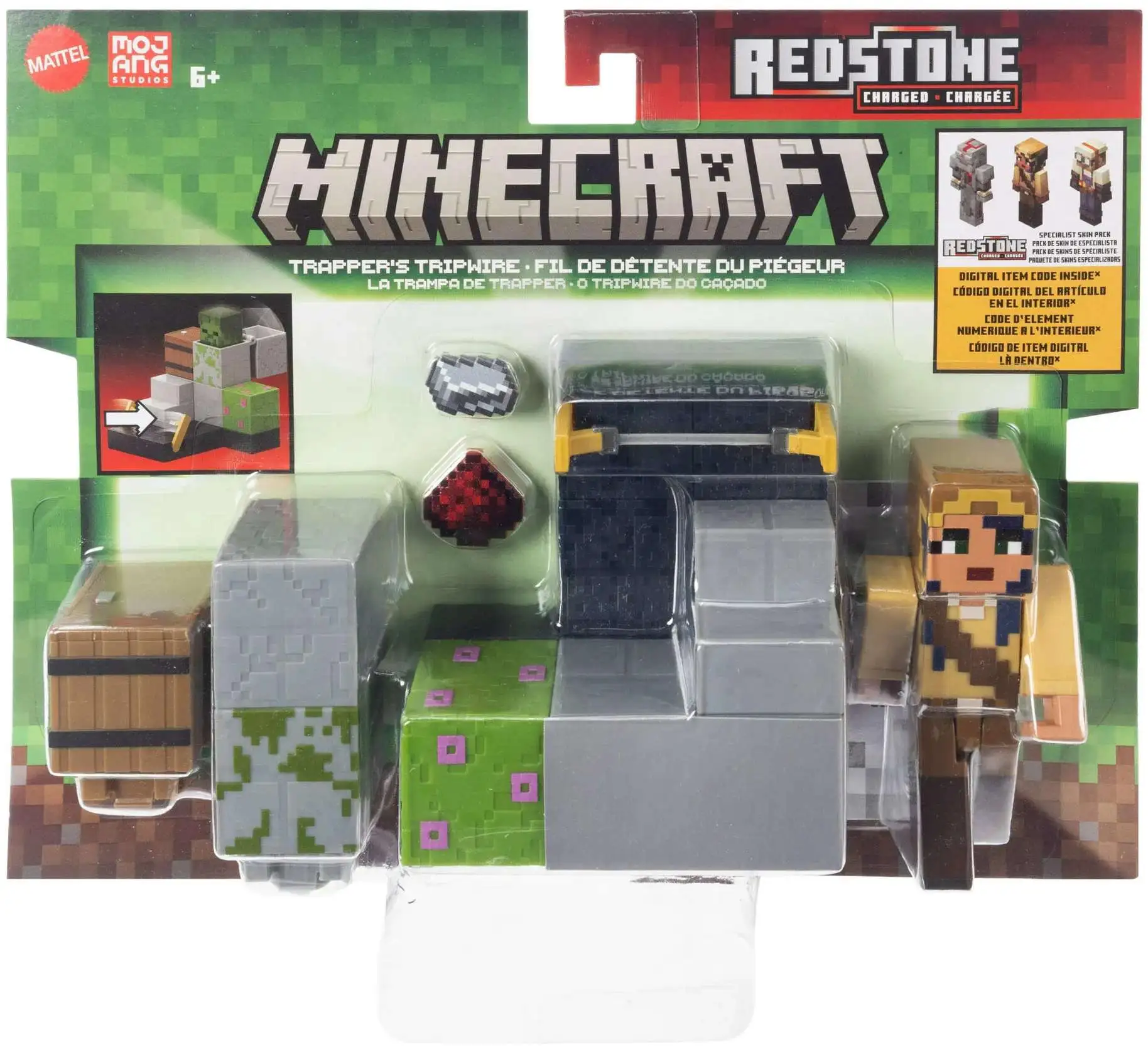 Minecraft Redstone Charged Trapper's Tripwire Action Figure